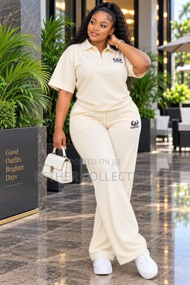 Seti ya Tracksuit ya Polo Mikono Mifupi Vipande 2 - 1