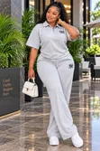 Seti ya Tracksuit ya Polo Mikono Mifupi Vipande 2 - 2