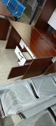 Modern Wooden Executive Office Desk with Lockable Drawers - 2