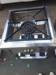 High Pressure 3-Ring Single Burner Stock Pot Cooker - 2