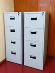4 Drawer Steel Office Filing Cabinet with Lock - 1