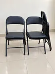 Viti Vyeusi Vilivyowekwa Bamba vya Kukunja (Seti ya 4) - 1