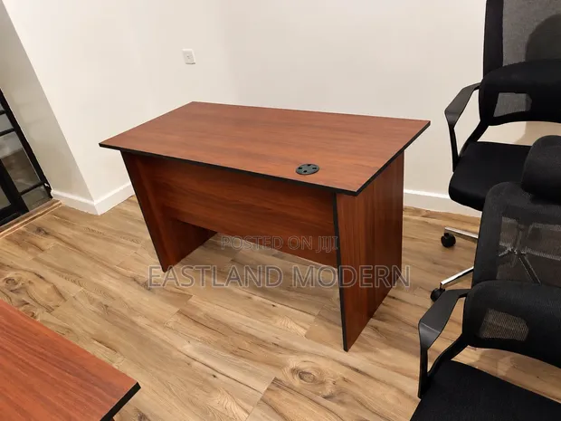 Boss Office Products Brown Mahogany Office Desk - 1