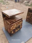 Droo ya Kando ya Mbao ya Pallet na Droo 2 - 2
