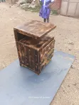 Droo ya Kando ya Mbao ya Pallet na Droo 2 - 3