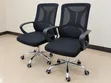 Black Mesh Office Chair with Adjustable Height - 1