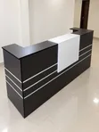 Modern Grey and White Reception Desk - 3