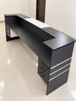 Modern Grey and White Reception Desk - 4