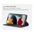 Itel S23+ Black Executive Retro Leather Wallet Case - 2