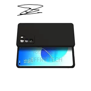 Oppo Reno 6 Pro Premium Silicone Protective Case - Black
