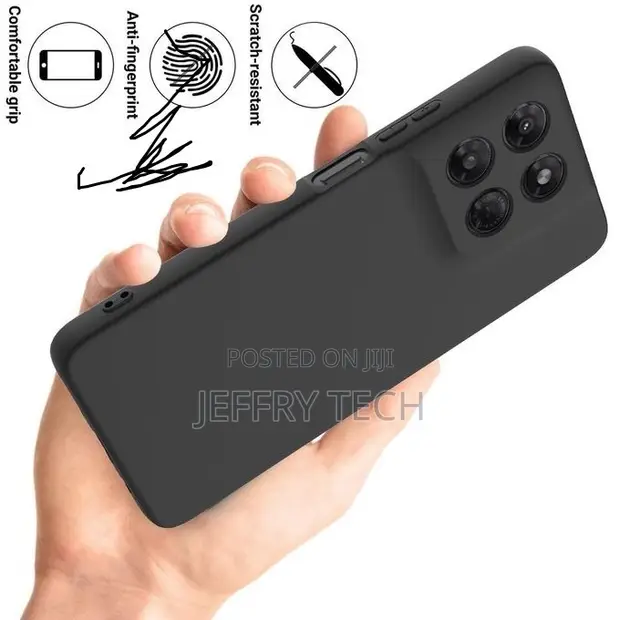 Motorola Moto G37 Power Soft Silicone Case - Black - 1