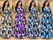 Abstract Geometric Maxi Shirt Dresses - 1