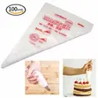 Disposable Piping Bags | 100 Pack | S/M/L - 1