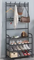 Kifaa cha Viatu Nyeusi chenye Hangers - 1