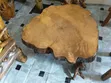 Meza ya Kahawa ya Rustic - Mbao Asilia - 2