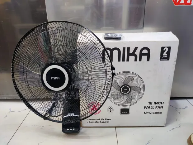 Mika 18" Wall Fan with Remote - 1