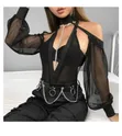 Gothic Leather Chain Belt - 3