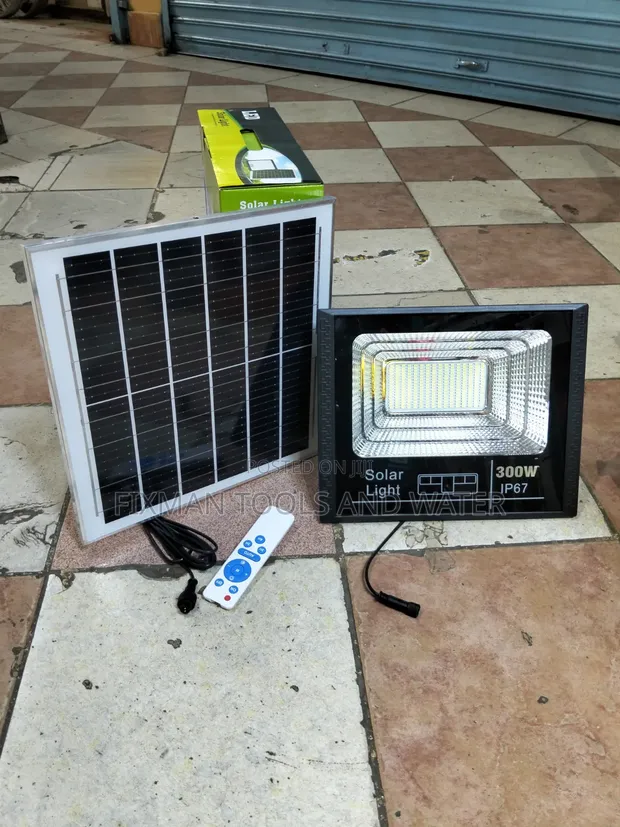 Brand New d.light IP67 Solar Floodlight 300W with Panel & Sensor - 1