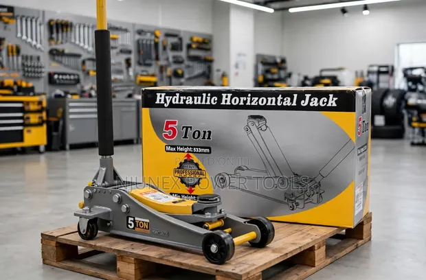 Heavy-Duty 5-Ton Hydraulic Horizontal Floor Jack - 1