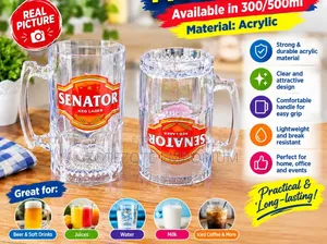 Vikombe vya Akriliki vya Seneta (500ml)