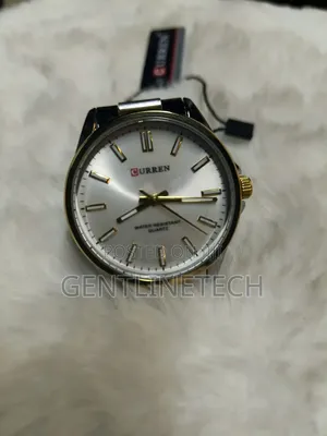 Curren C9090G Saa ya Fedha na Dhahabu