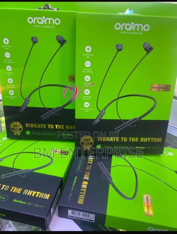 Brand New Oraimo Necklace Lite OEB-311 Wireless Earphones - 1
