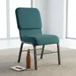 Blue Stackable Heavy Cushioned Seat | Church Office Chairs - 5