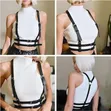 Goth Punk Leather Harness Belt - 2