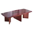 Executive Meeting Table | 2400mm Brown Modern Boardroom Table - 2