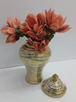 Luxury Gold and White Decorative Ginger Vase - 1