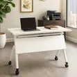 1.2m White Conference Table for Home Office/Meeting - 1