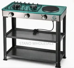 Eurochef 2+1 Standing Cooker yenye Shelves