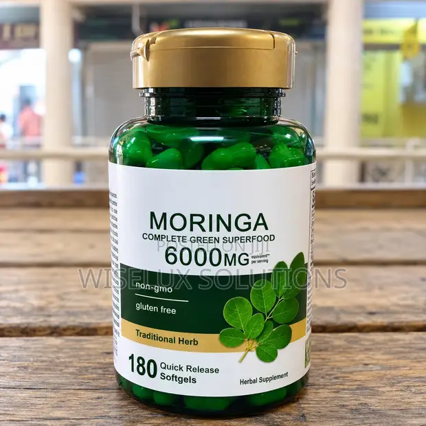 Moringa Leaf Extract Superfood – 180 Softgels - 1