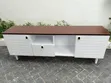 5 Ft Brown & White TV Stand - 1