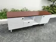 5 Ft Brown & White TV Stand - 2