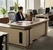1.8M Corporate Office Desk - Brown - 3