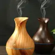 Humidifier Diffuser ya Mbao ya Ultrasonic | 130ml - 1