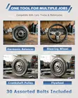 46 Pcs Harmonic Balancer, Steering Wheel, Gear & Crank Puller Kit - 3
