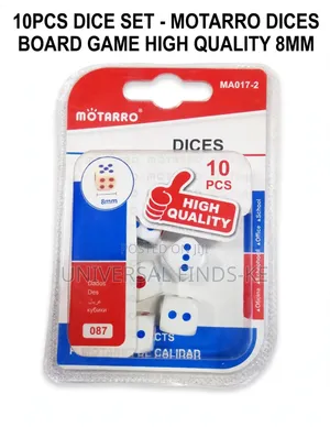 10-Piece Dice Set for Board Games & Family Entertainment