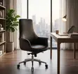 Mid High Back Office Chair - Black - 1