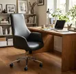 Mid High Back Office Chair - Black - 5