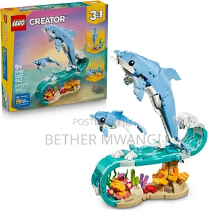 LEGO Creator 3 in 1 Wanyama wa Bahari: Pomboo Wazuri (31385)