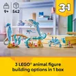 LEGO Creator 3 in 1 Wanyama wa Bahari: Pomboo Wazuri (31385) - 3