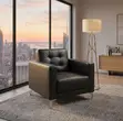 One-Seater Leather Office Chair - 3