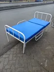Hospital Bed with Side Rails - Blue and White - 2