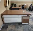 180cm L-Shaped Office Desk with Side Return - Brown - 3
