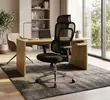 2-Lumbar Support Office Chair - Black - 2