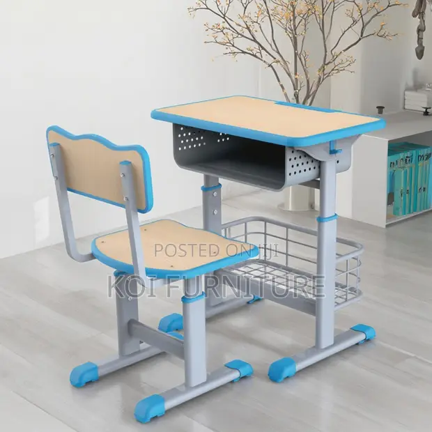 Set ya Kiti cha Dawati Chenye Ergonomics kwa Watoto - 1