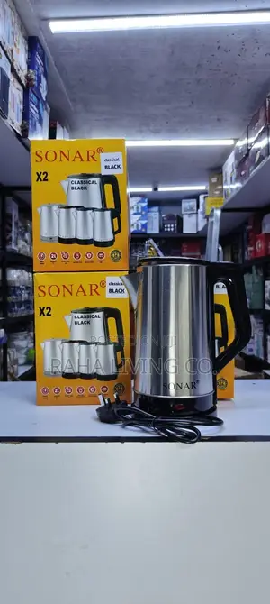 Sonar Stainless Steel Electric Kettle | 2 Litres | Cordless