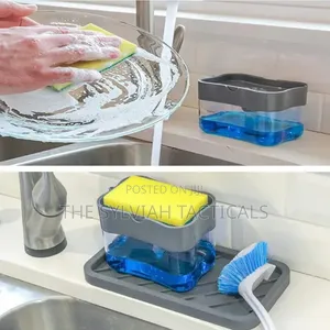 Liquid Soap Dispenser & Sponge Holder